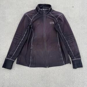 Mountain Hardwear Microchill Fleece Womens Large Black Full Zip Jacket